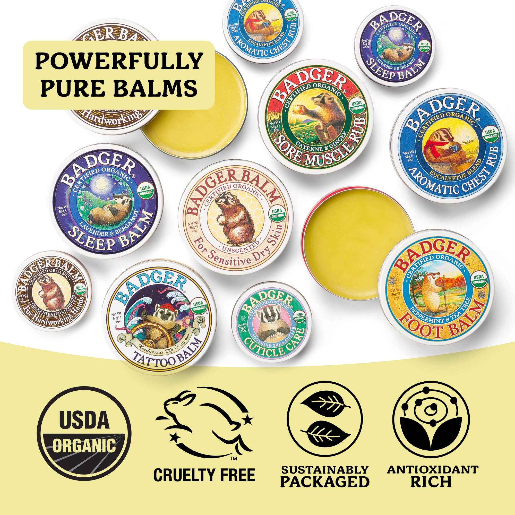 Badger Cuticle Care, Deep Hydration for Dry Cuticles: 0.75 oz Tin