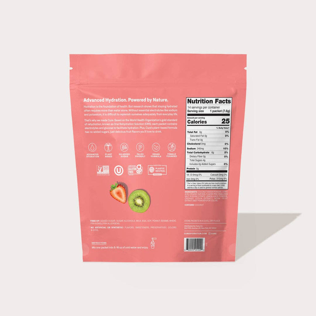 Hydrating Electrolyte Drink Mix - Strawberry Kiwi (14ct)