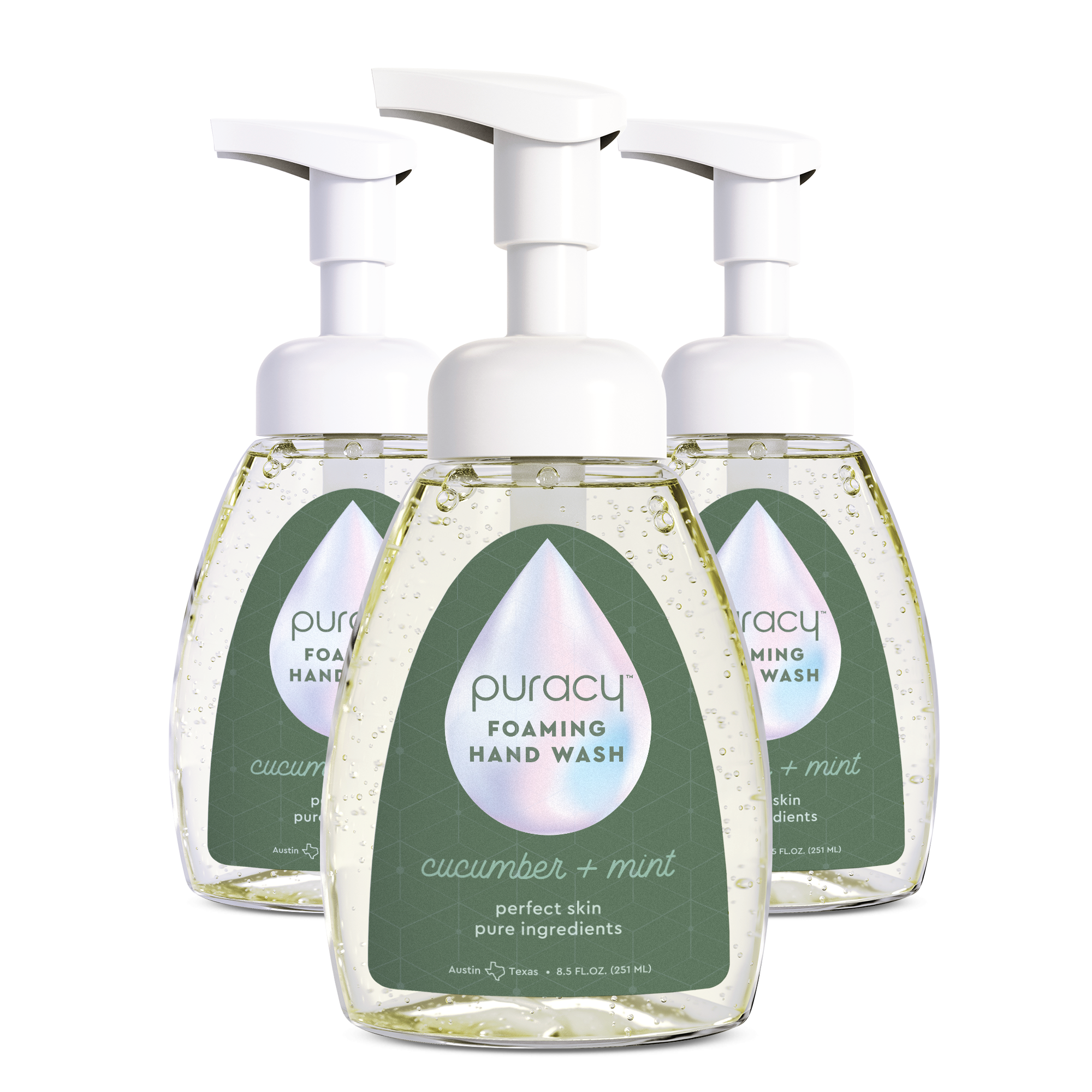 Puracy Natural Foaming Hand Soap: Cucumber & Mint / 8.5oz