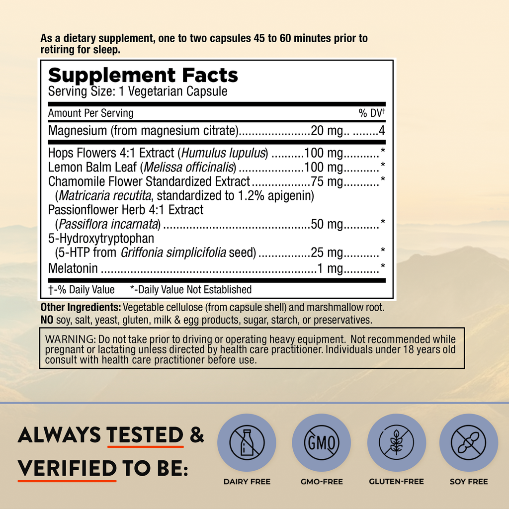 Mt. Angel Vitamins' Sleepy Sleep - 60 Capsules: 60