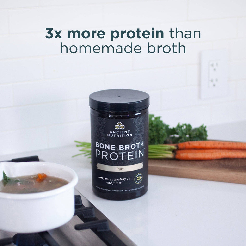 Bone Broth - Protein - Pure - 20 servings: Black