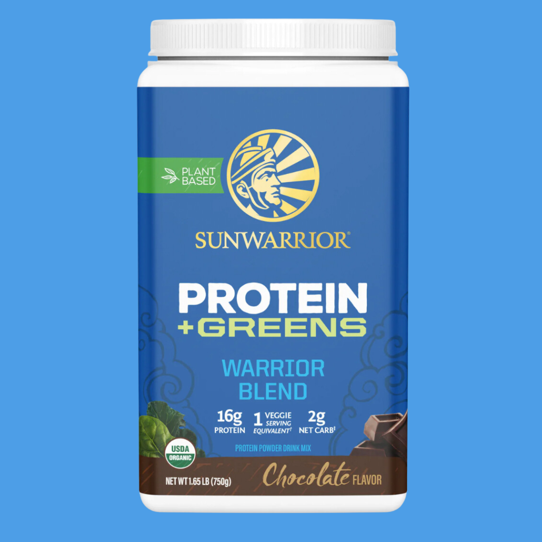 Warrior Blend + Greens Chocolate - Vegan Pea Protein Powder