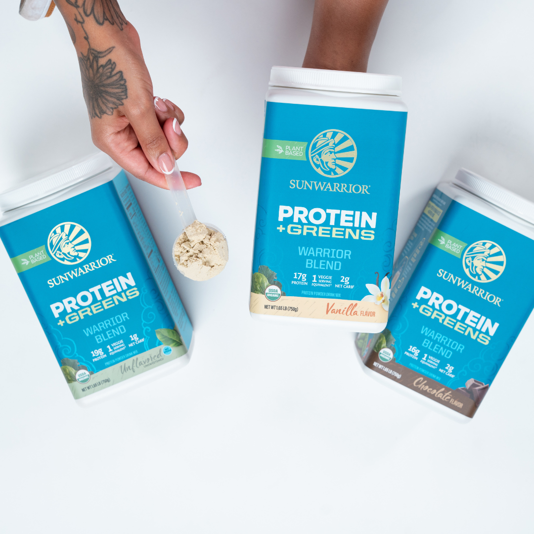 Warrior Blend + Greens Vanilla - Vegan Pea Protein Powder