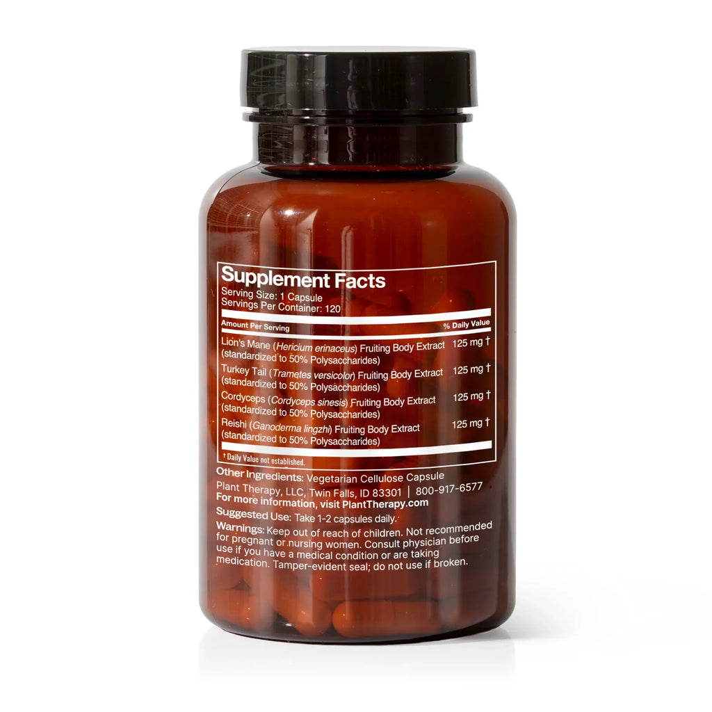 Brain Boost Herbal Supplement Capsules - 120 Capsules