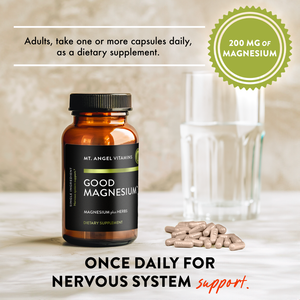 Mt. Angel Vitamins' Good Magnesium - 60 Capsules: 60