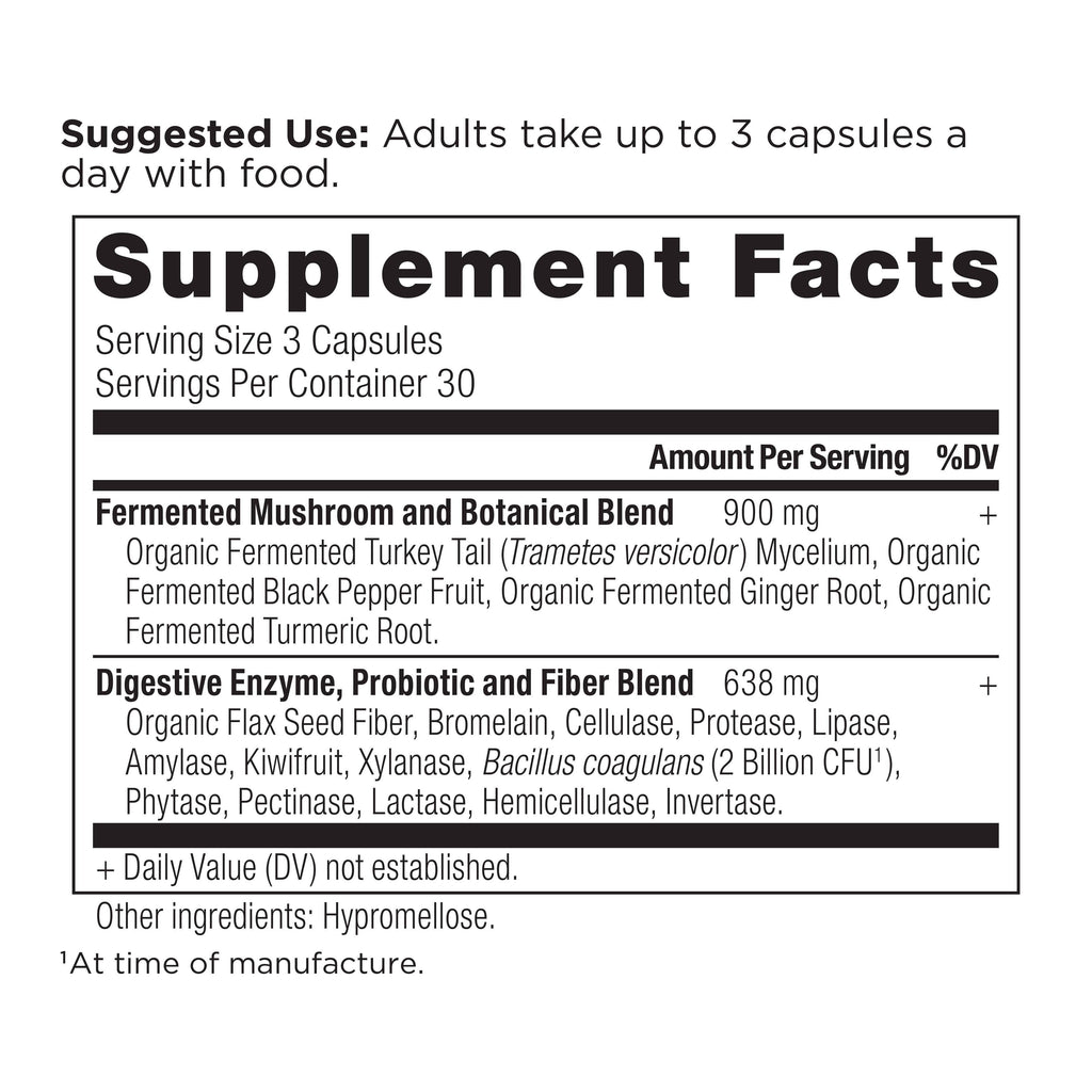 Digestive Enzyme | Capsules (30 Servings): Black