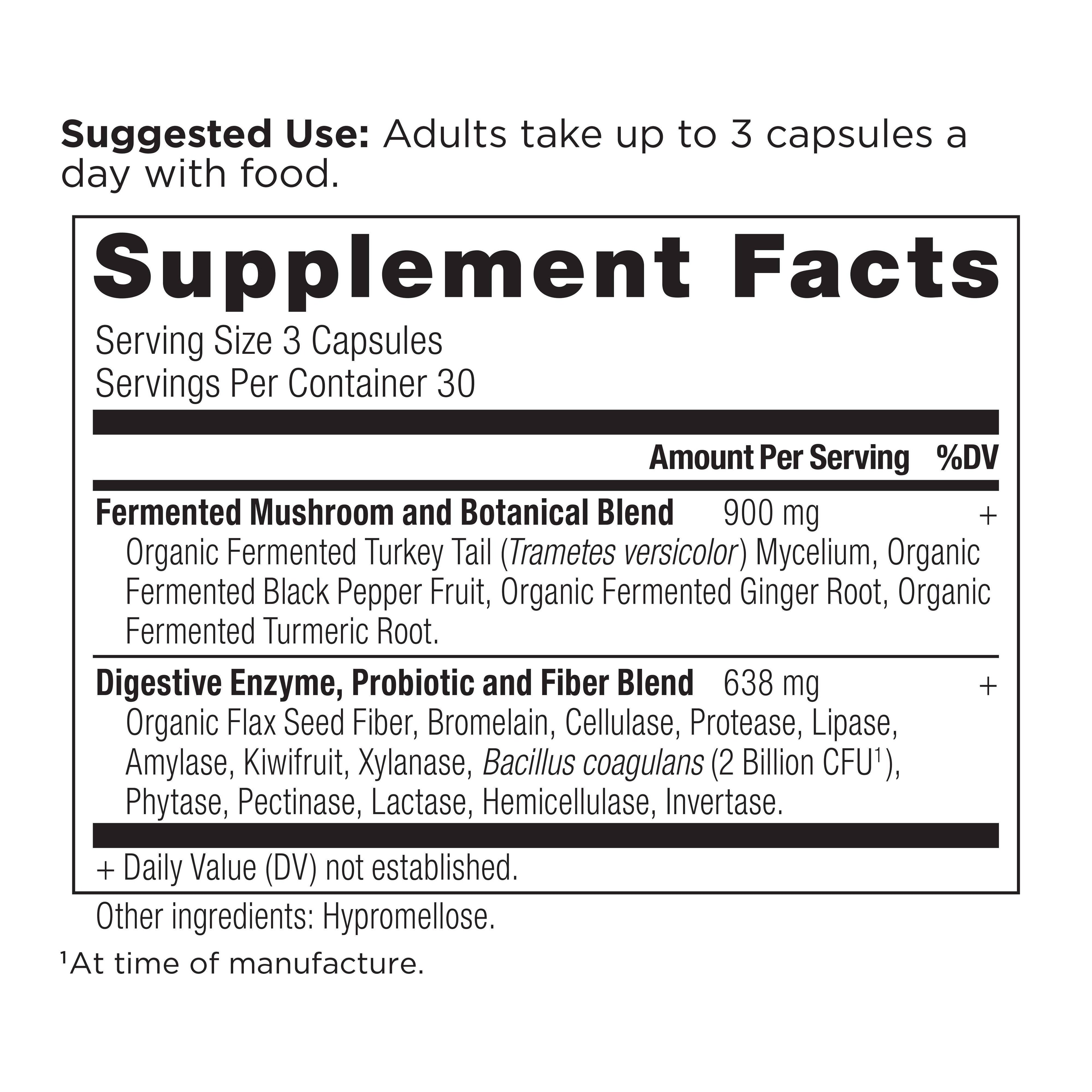 Digestive Enzyme | Capsules (30 Servings): Black