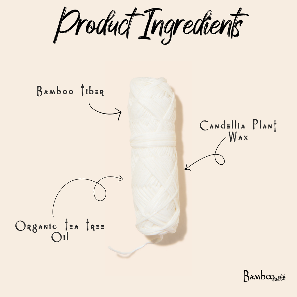 Vegan Bamboo Floss | Earth Day Bestseller: Natural White