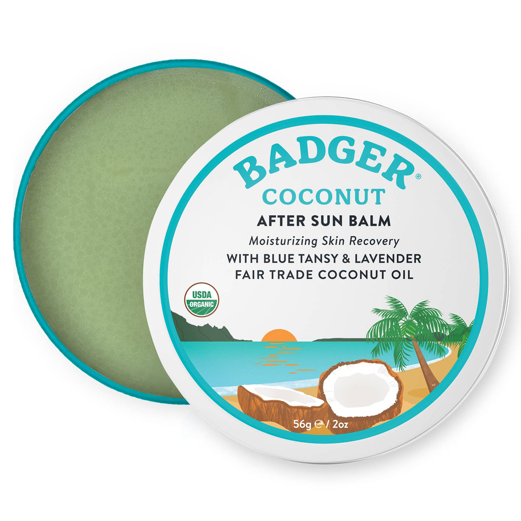 Coconut After Sun Balm, Soothing Sunburn Relief: 2 oz Tin