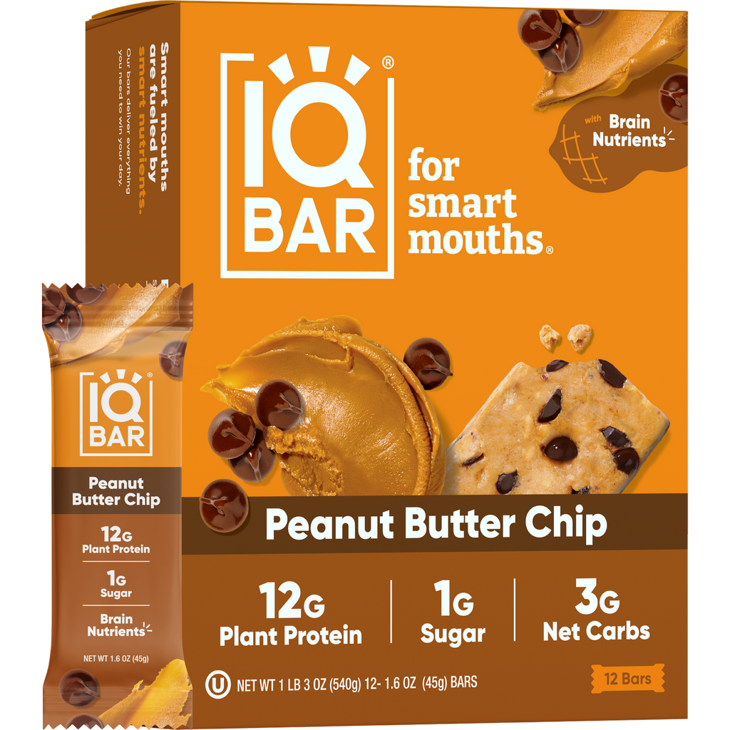 Peanut Butter Chip | IQBAR | Brain + Body Keto Protein Bars