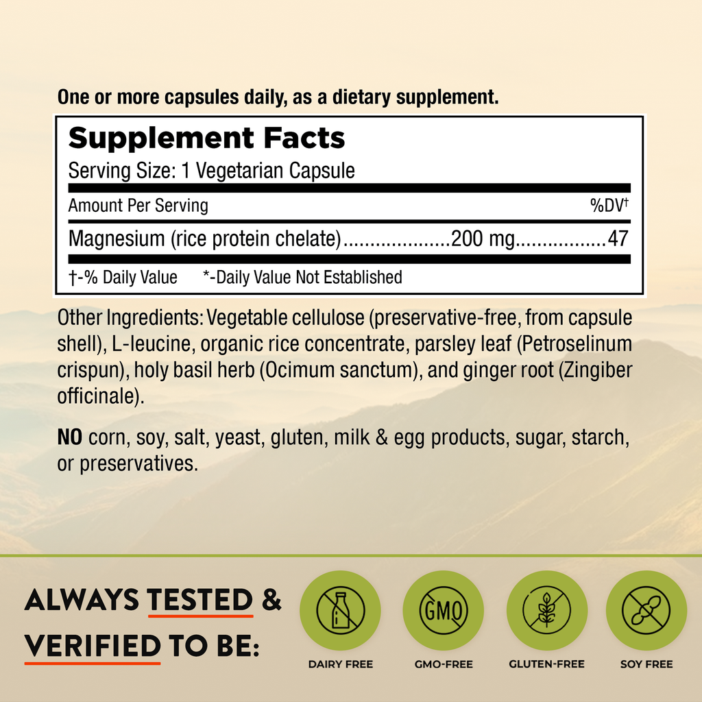 Mt. Angel Vitamins' Good Magnesium - 60 Capsules: 60