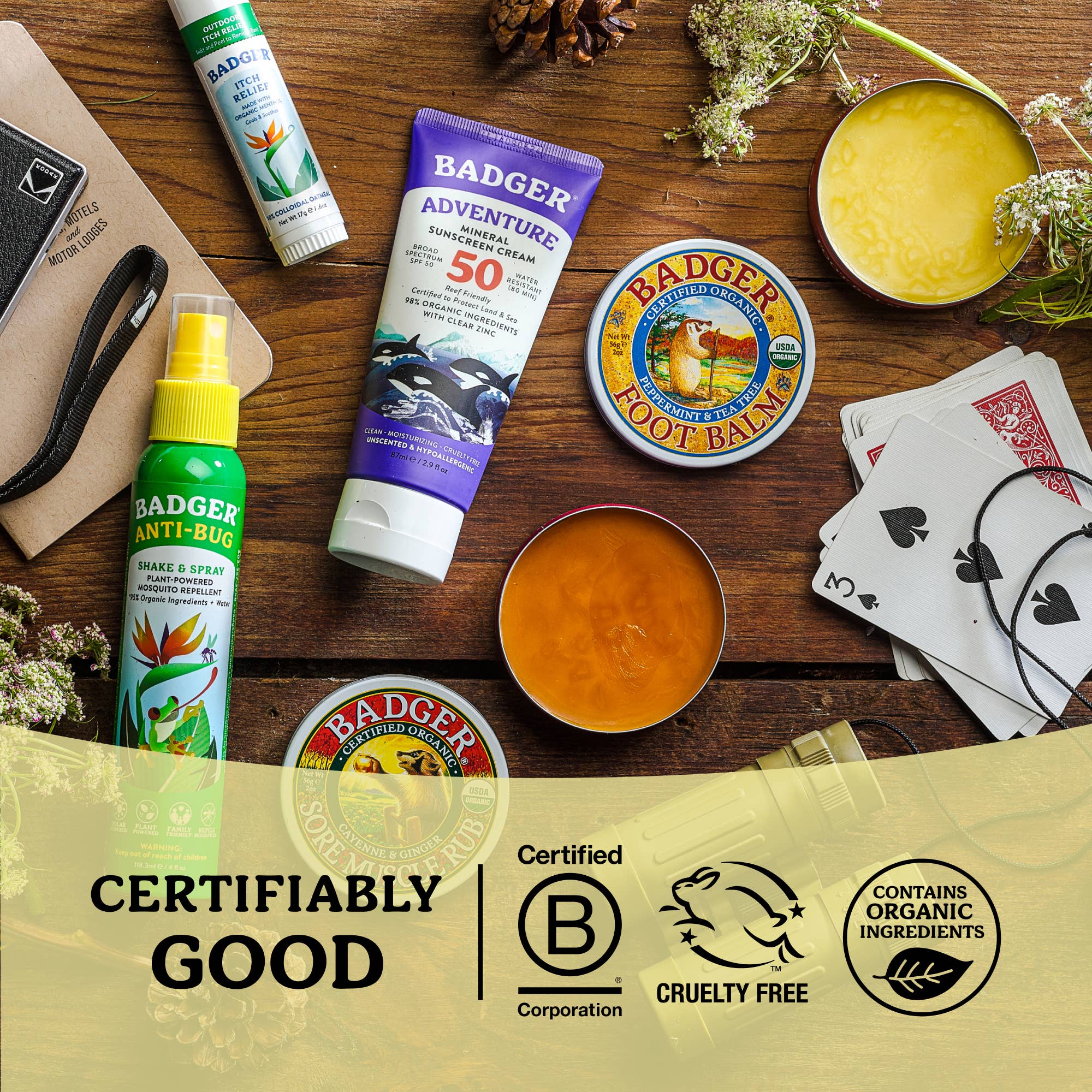 Badger Foot Balm for Dry Cracked Heels and Feet: 0.75 oz Tin