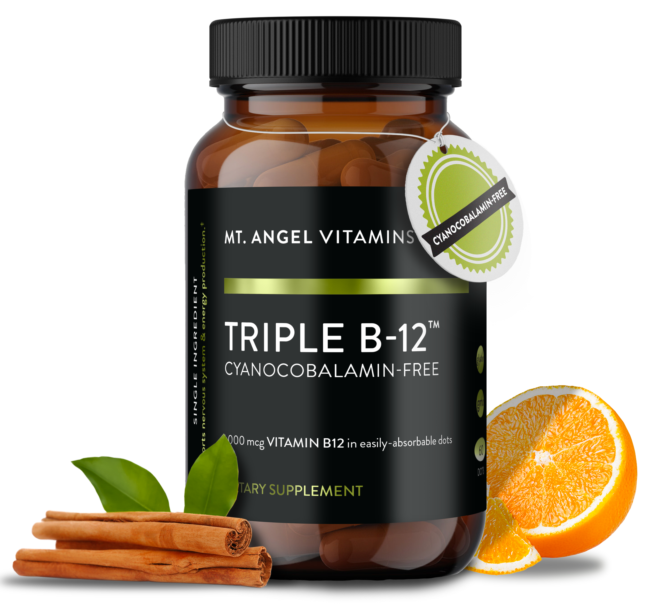 Mt. Angel Vitamins' Triple B-12 Dots - 60 Dots: 60