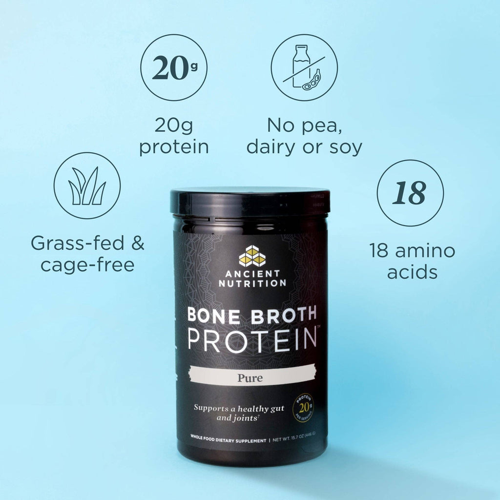 Bone Broth - Protein - Pure - 20 servings: Black