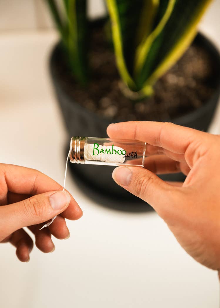 Vegan Bamboo Floss | Earth Day Bestseller: Natural White