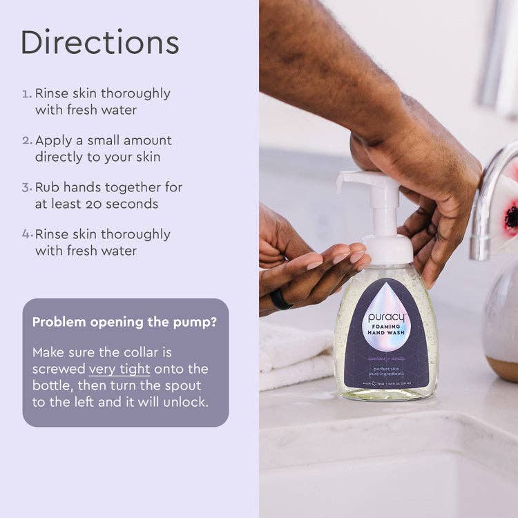 Puracy Natural Foaming Hand Soap: Cucumber & Mint / 8.5oz