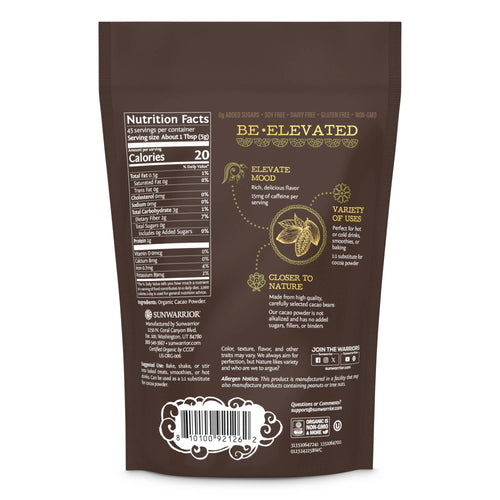 Be Well Cacao Powder - Organic, Plant-Based
