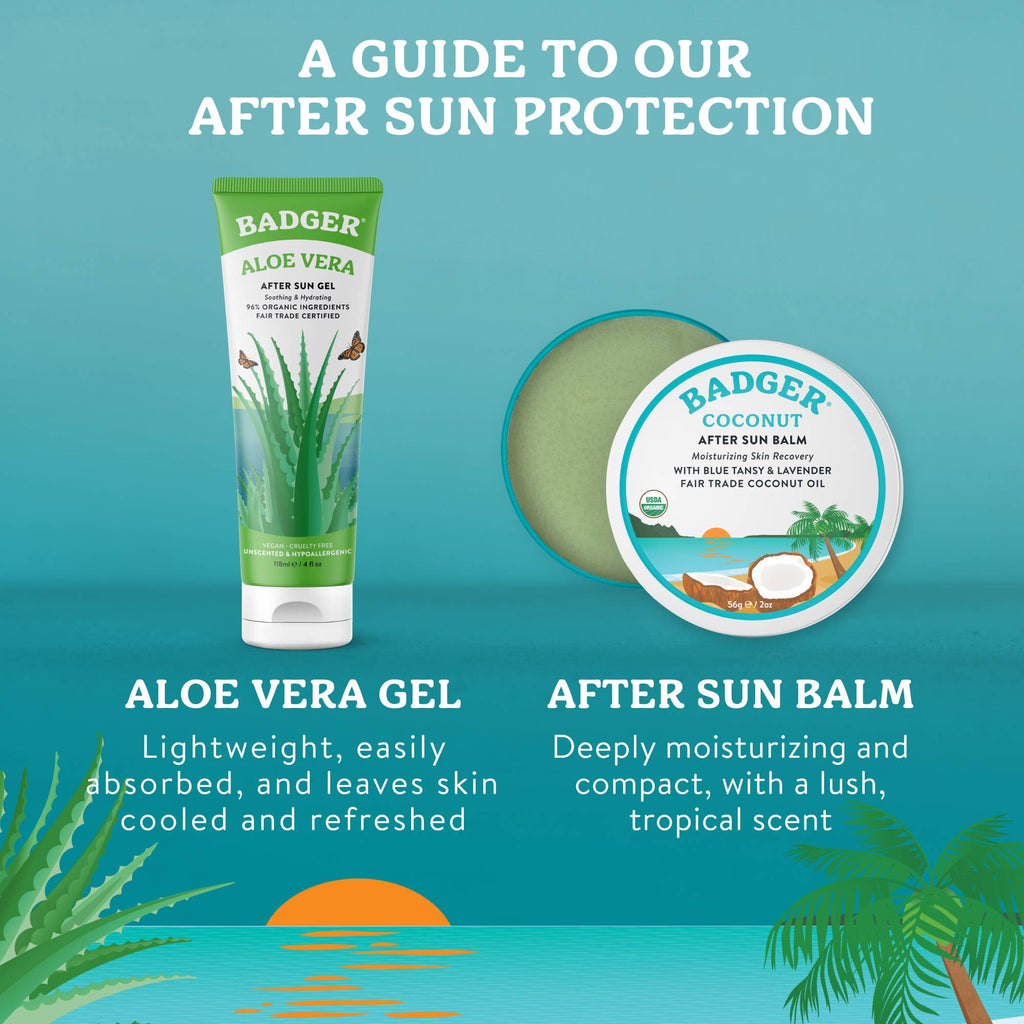 Coconut After Sun Balm, Soothing Sunburn Relief: 2 oz Tin