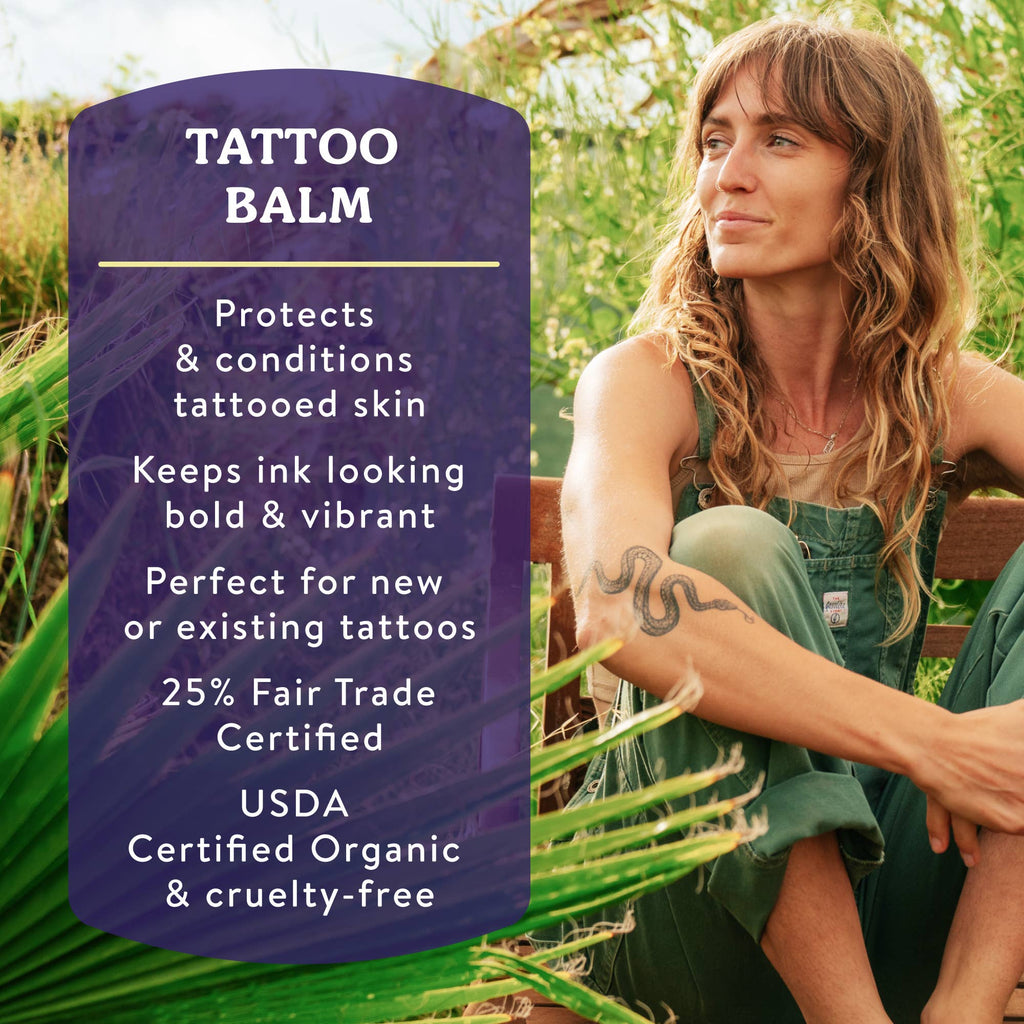Badger Tattoo Balm, Organic Tattoo Aftercare: 2 oz Tin
