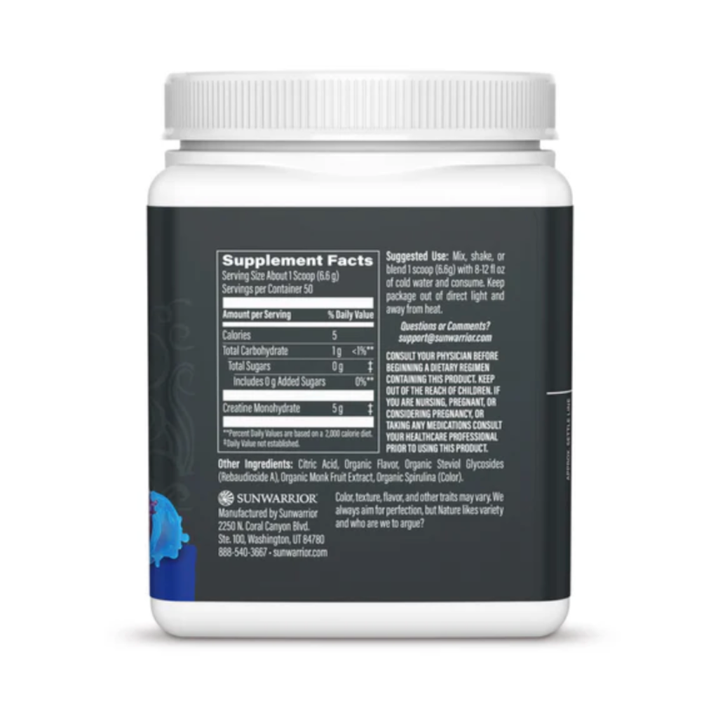 Blue Raspberry Active Creatine Drink Powder- Vegan, Soy-Free