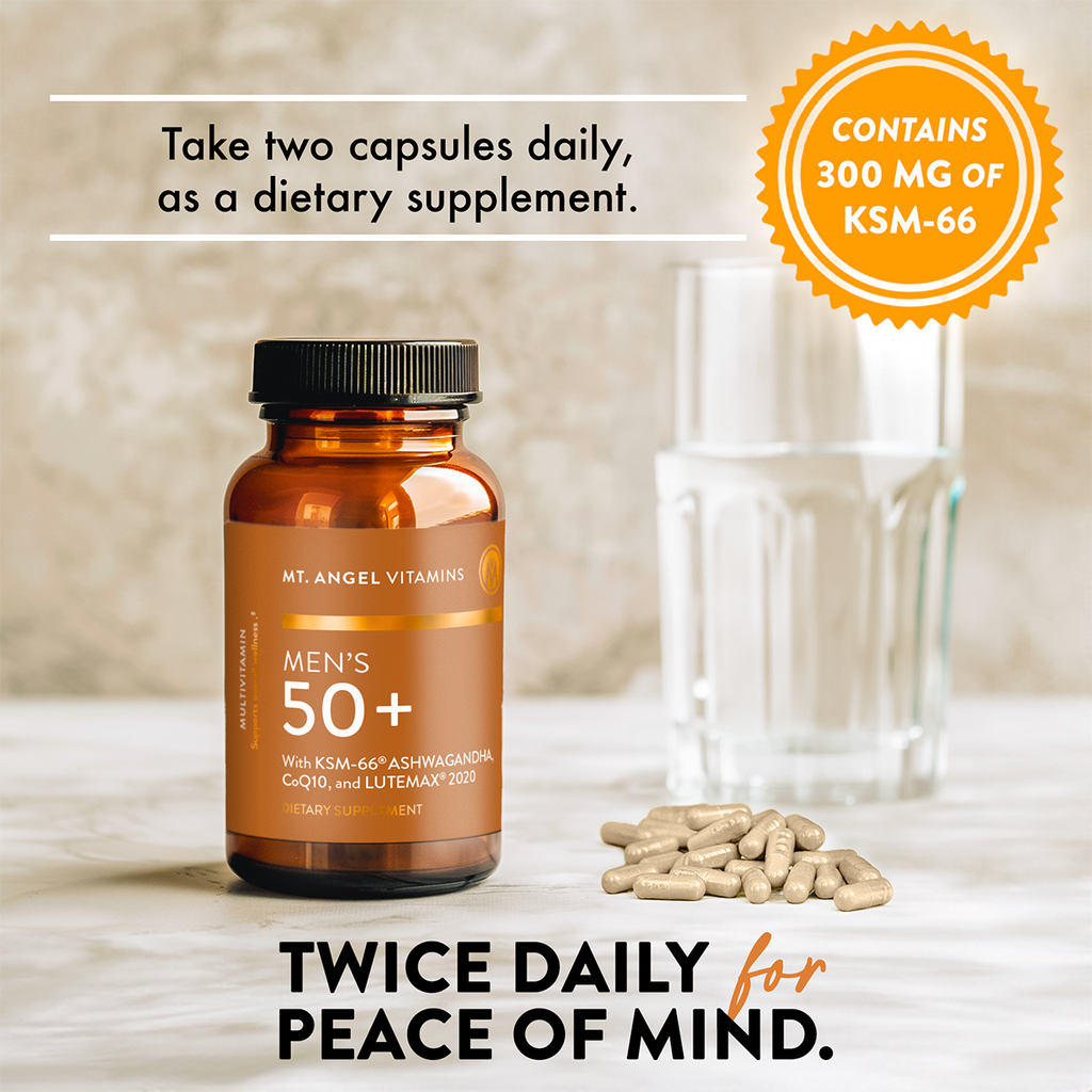 Mt. Angel Vitamins' Men's 50+ Multi - 60 Capsules: 60