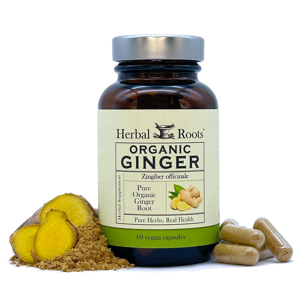 Herbal Roots Organic Ginger Root Capsules