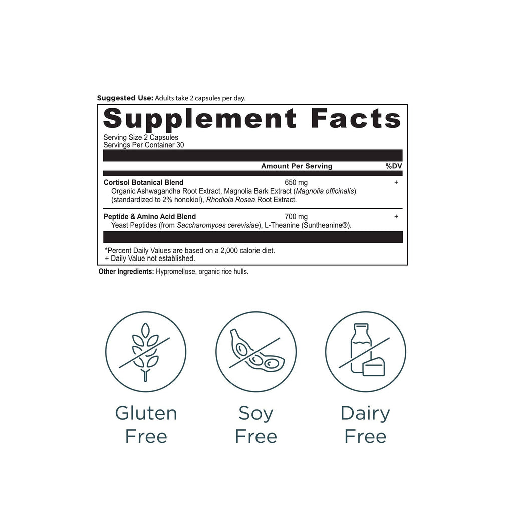 Active Peptides Cortisol | Capsule (30 Servings)
