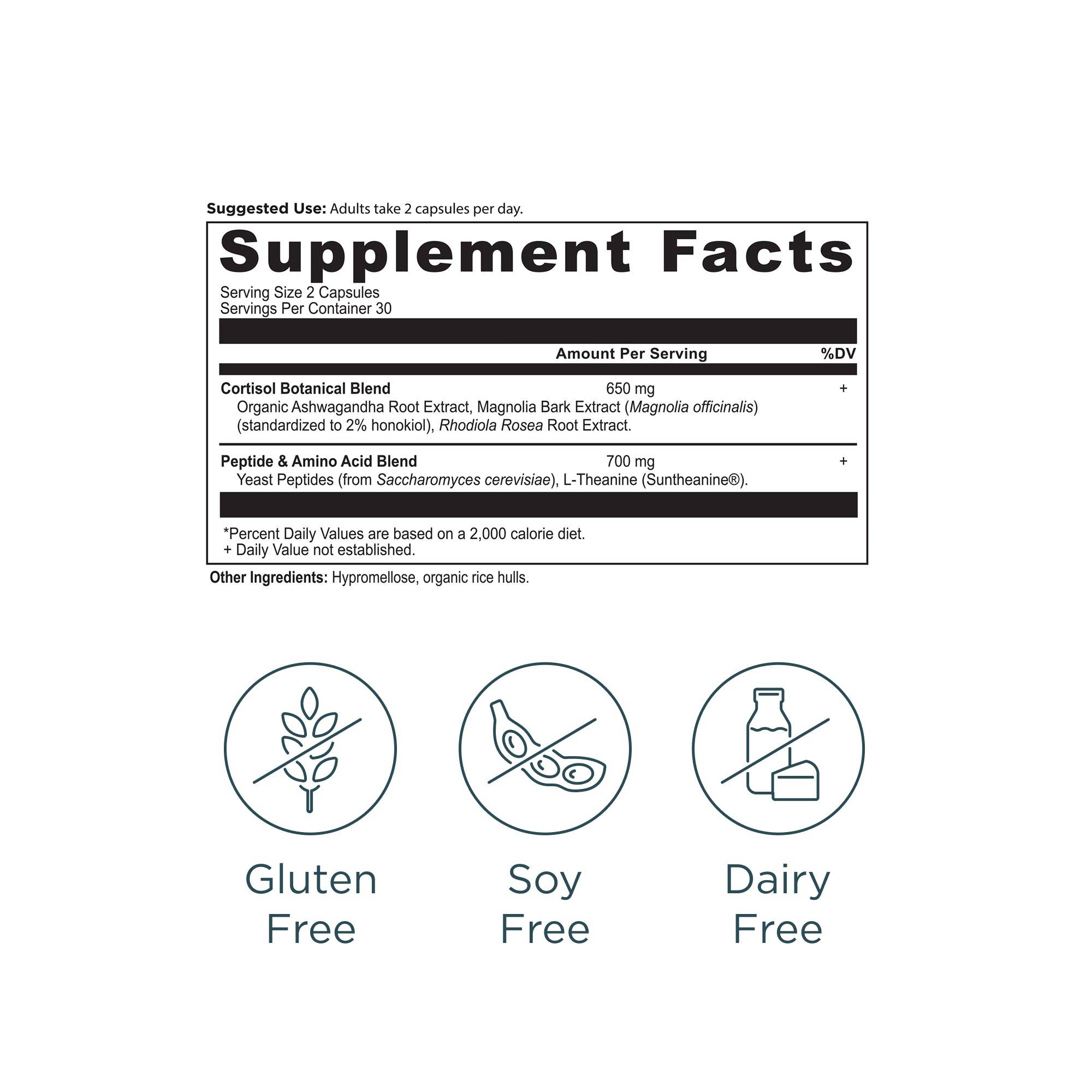 Active Peptides Cortisol | Capsule (30 Servings)
