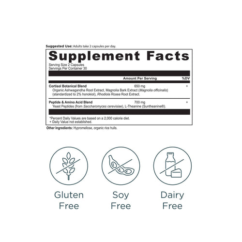 Active Peptides Cortisol | Capsule (30 Servings)