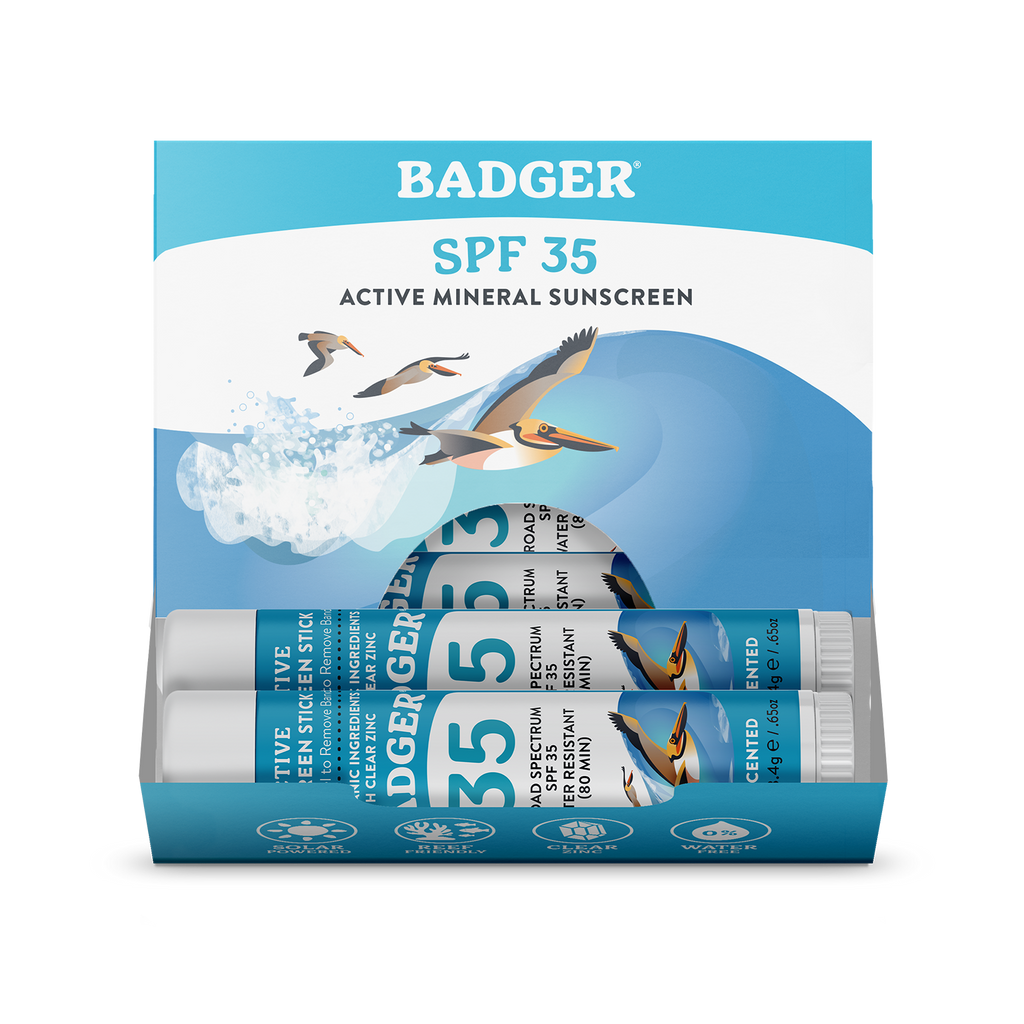 Mineral Sunscreen Face Stick SPF 35, Travel Size: 0.65oz Sticks