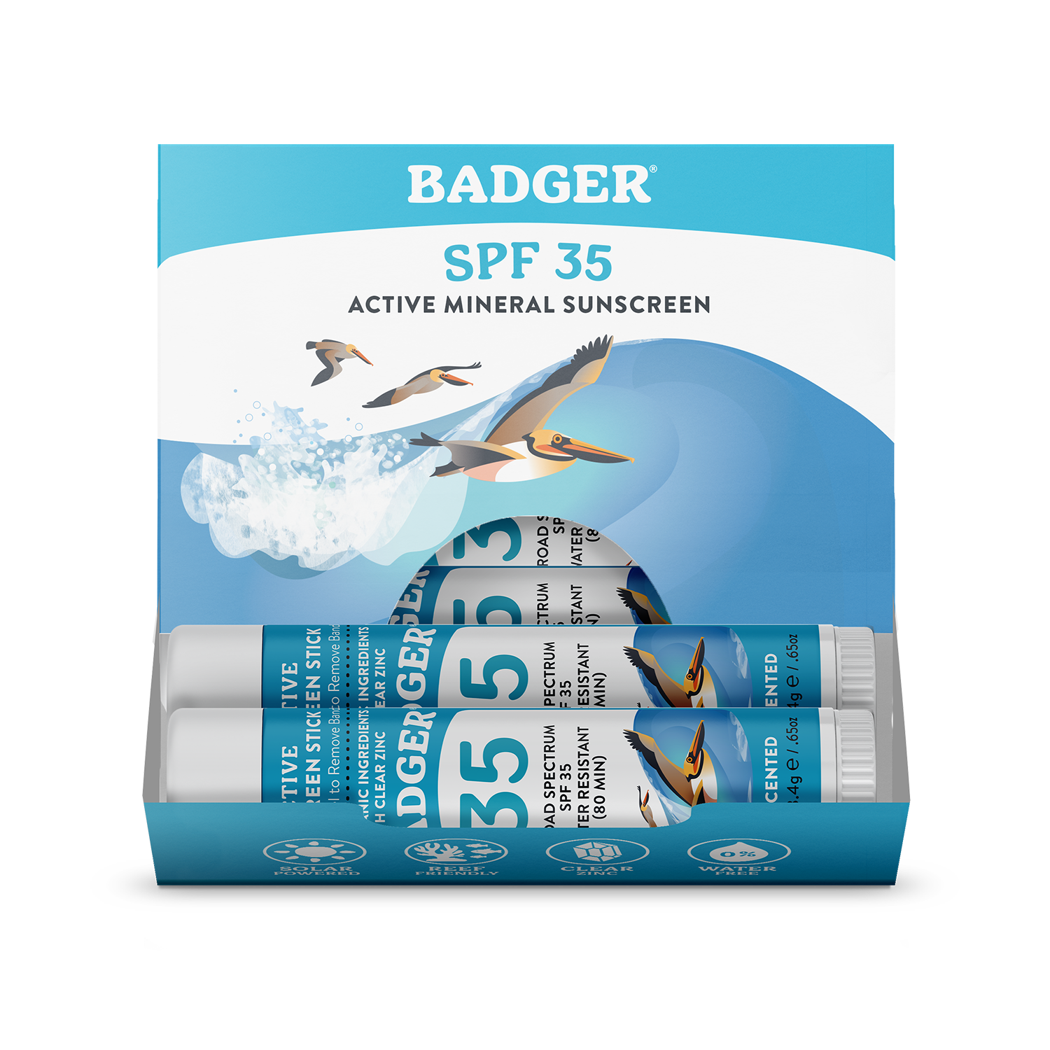 Mineral Sunscreen Face Stick SPF 35, Travel Size: 0.65oz Sticks