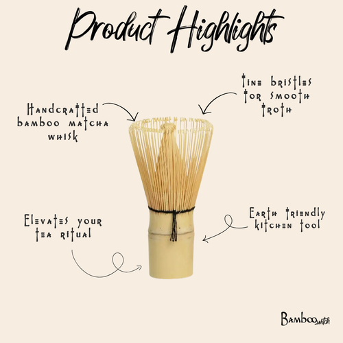 Bamboo Matcha Tea Whisk in Paper Tube | Matcha Bestseller
