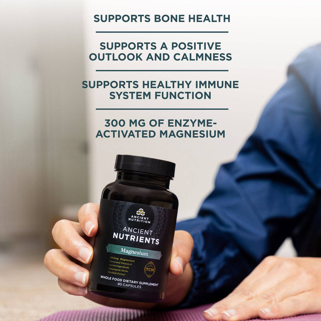 Ancient Nutrients Magnesium | Capsules (30 Servings): Black