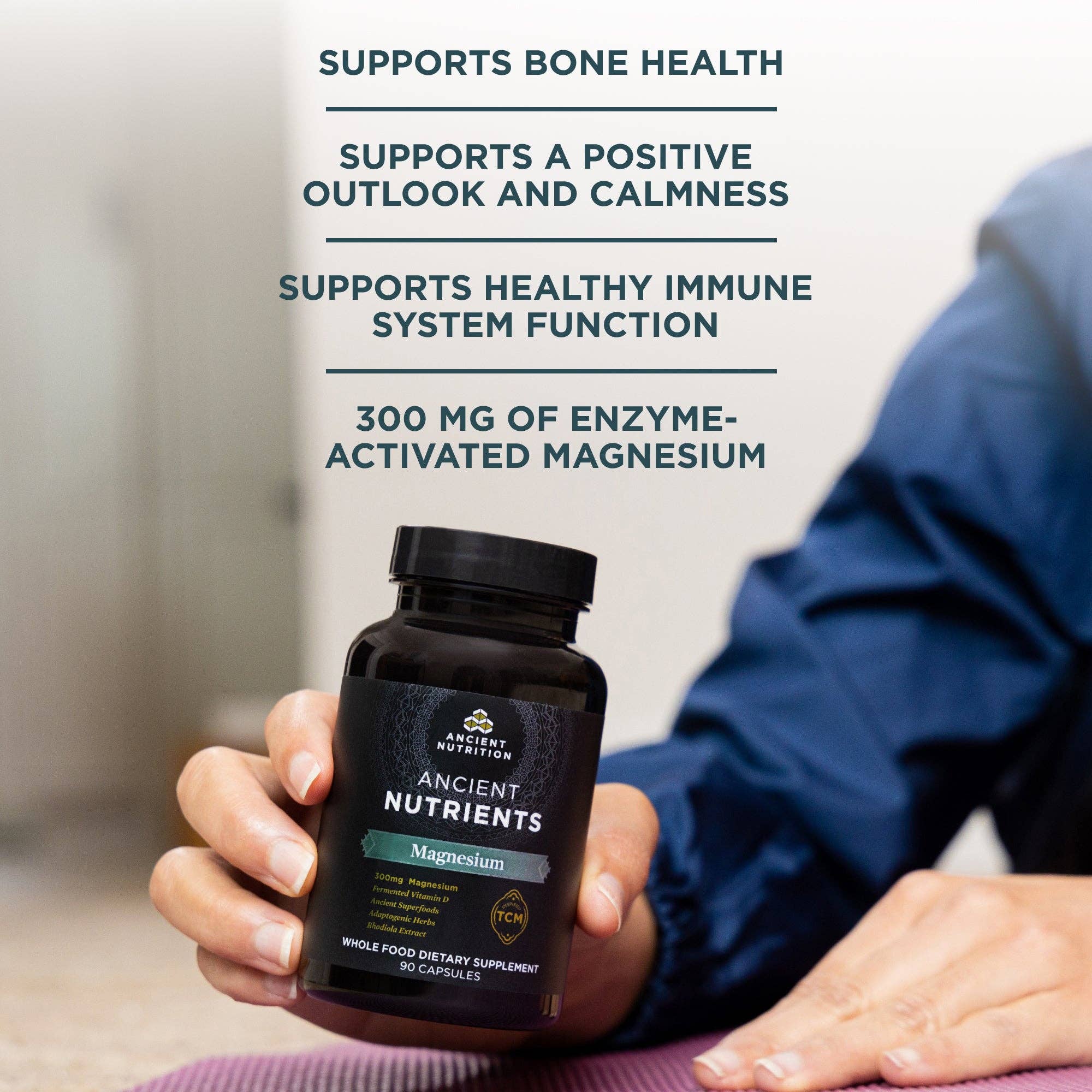 Ancient Nutrients Magnesium | Capsules (30 Servings): Black