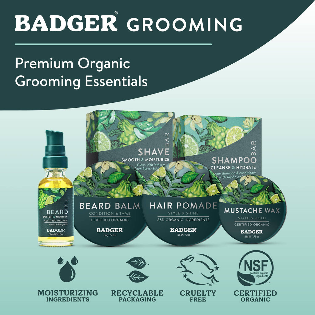 Shave Bar, Organic Moisturizing Shave Soap: 3.15 oz Bar