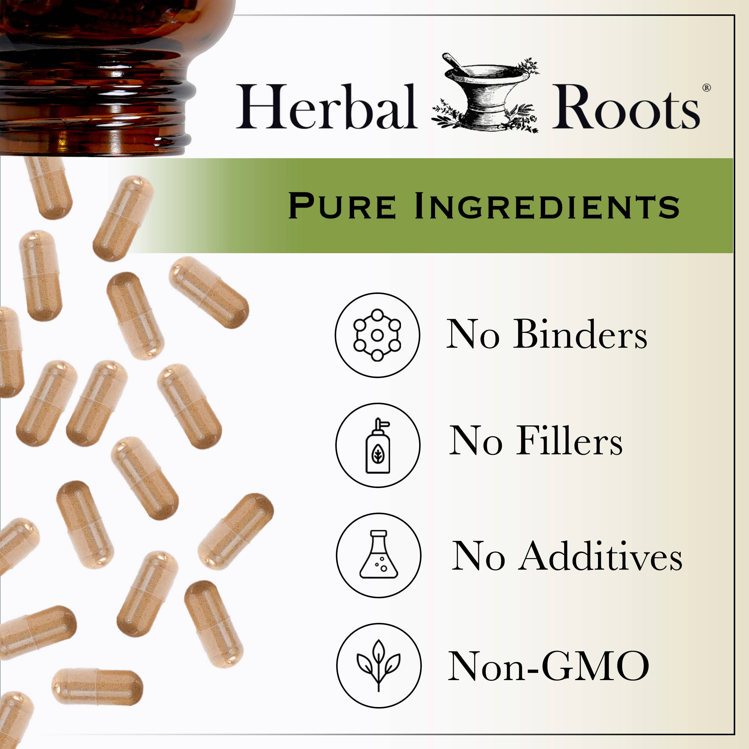 Herbal Roots Organic Ginger Root Capsules
