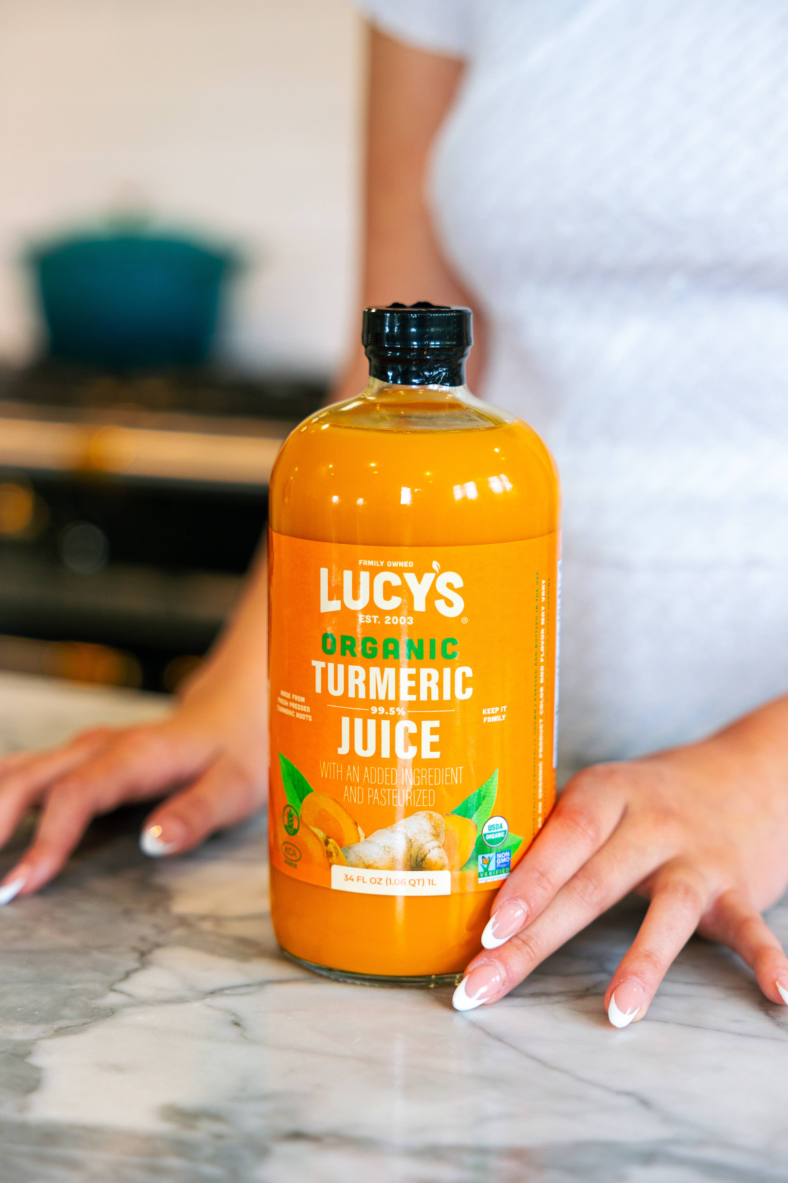 Lucy's Family Owned - Organic Turmeric Juice 34oz.