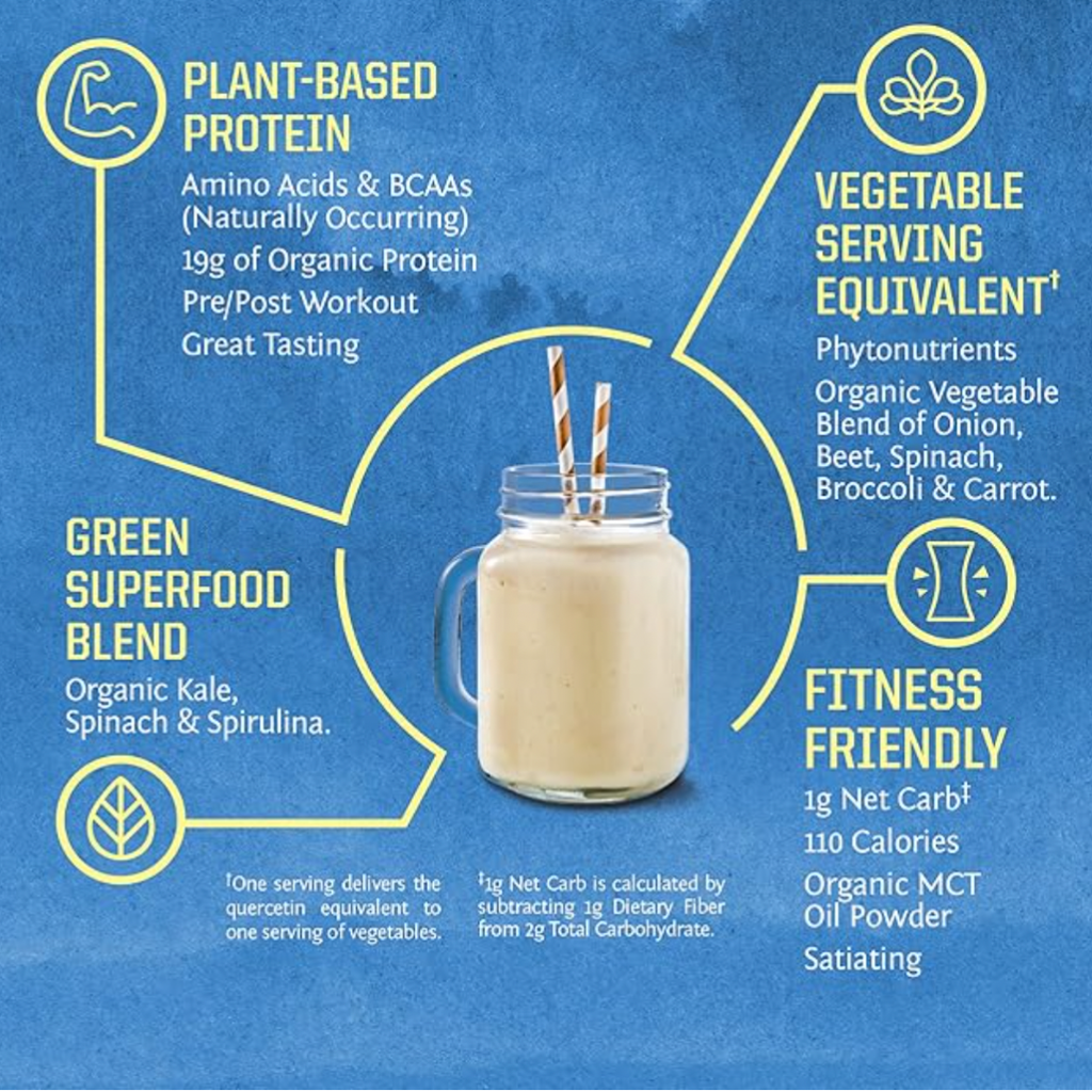 Warrior Blend + Greens Chocolate - Vegan Pea Protein Powder