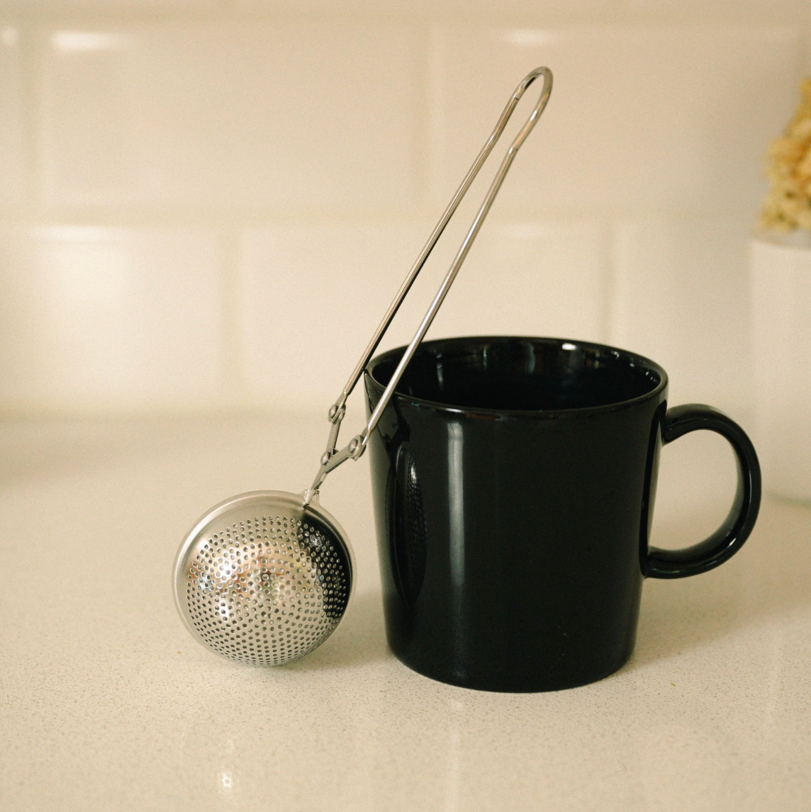 Stainless Steel Tea Strainer | Silver Infuser | Earth Day