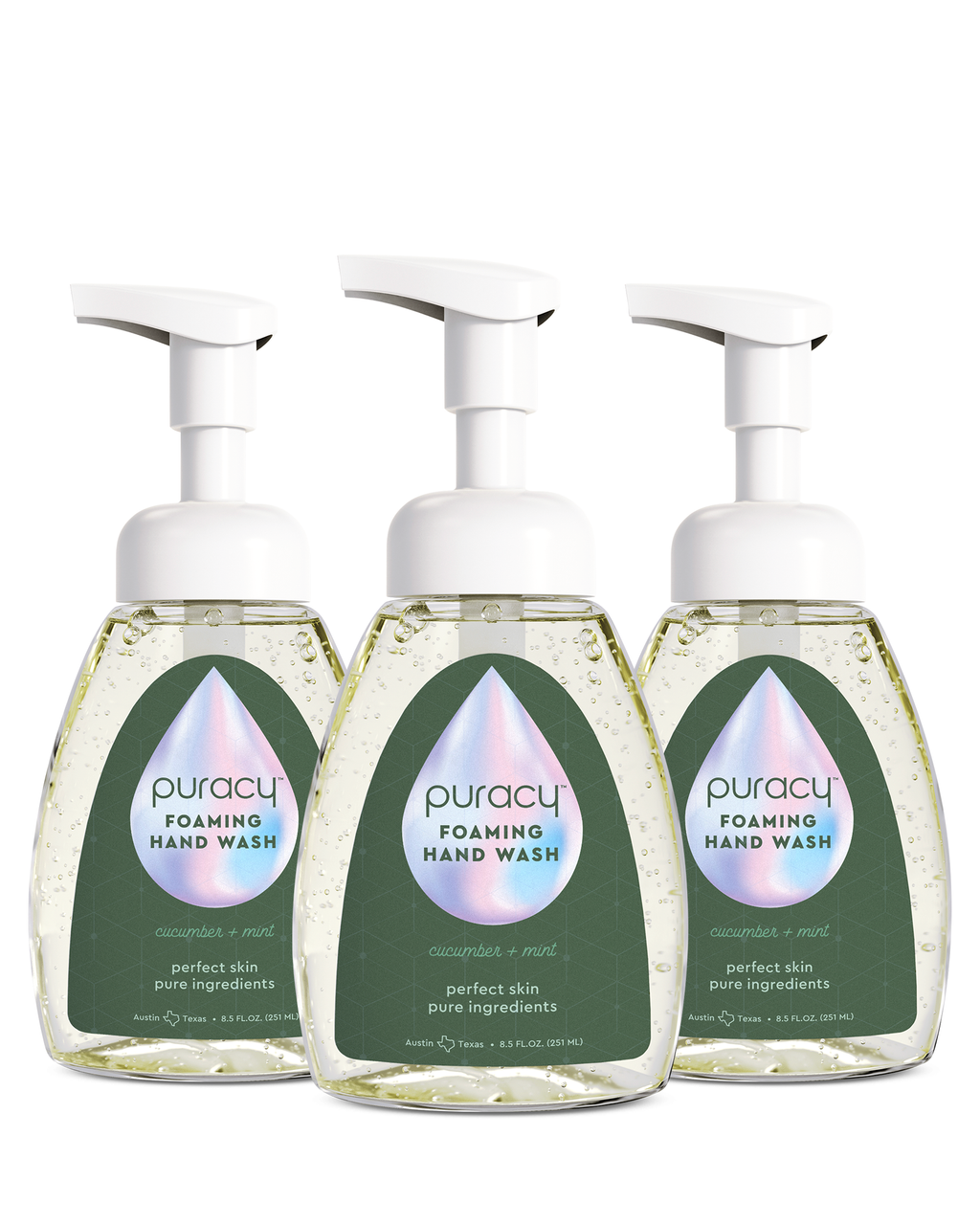 Puracy Natural Foaming Hand Soap: Cucumber & Mint / 8.5oz