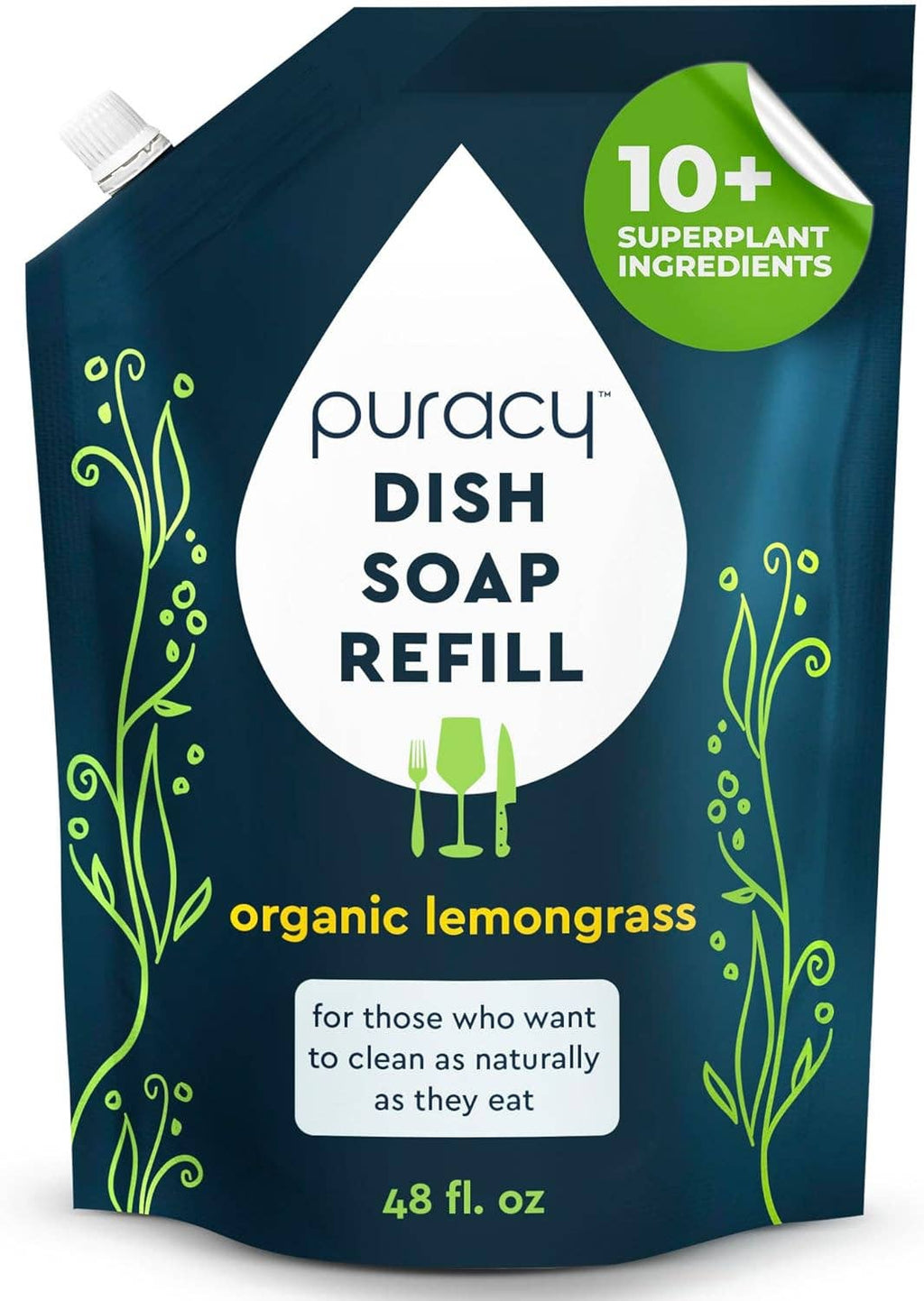 Dish Soap 48oz Refill: Organic Lemongrass / 48oz Refill