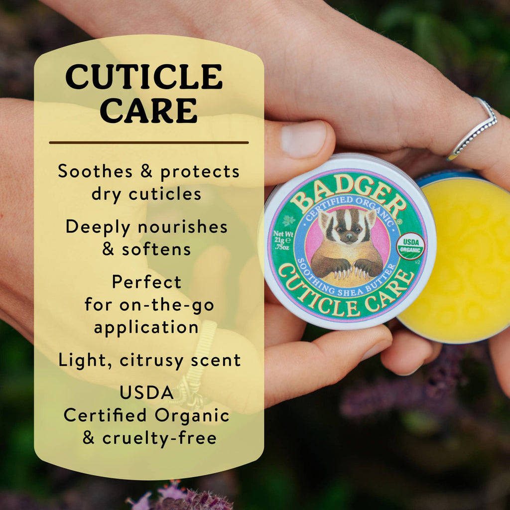 Badger Cuticle Care, Deep Hydration for Dry Cuticles: 0.75 oz Tin