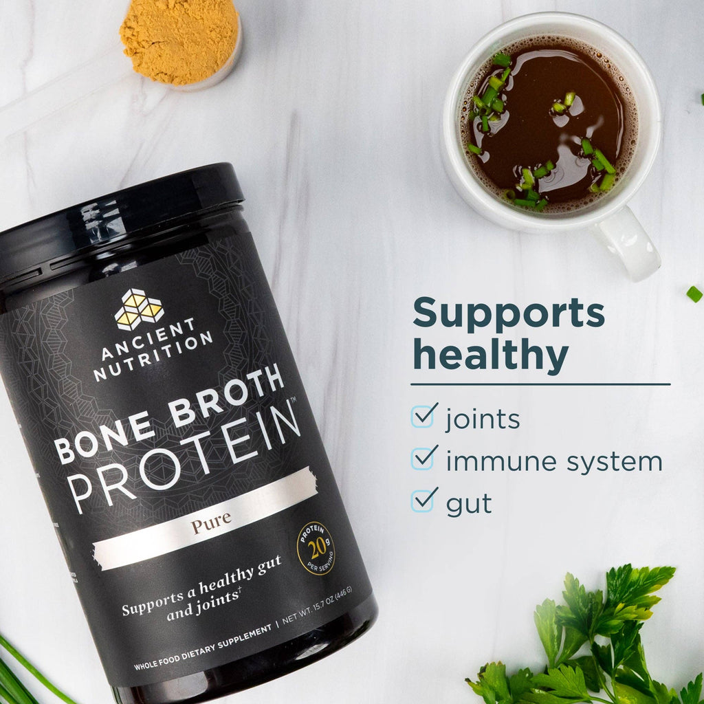 Bone Broth - Protein - Pure - 20 servings: Black
