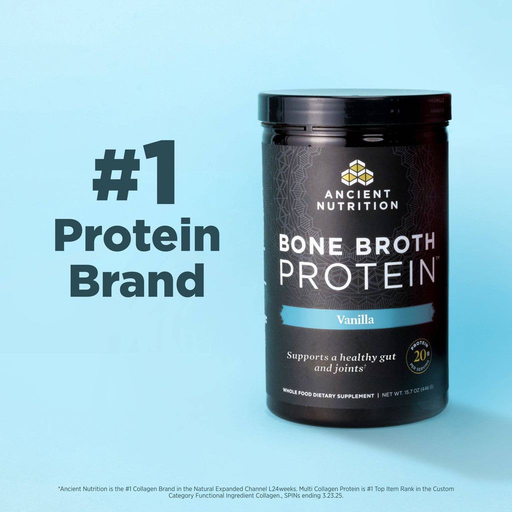 Bone Broth Protein Powder - Chocolate - 20 servings: Black