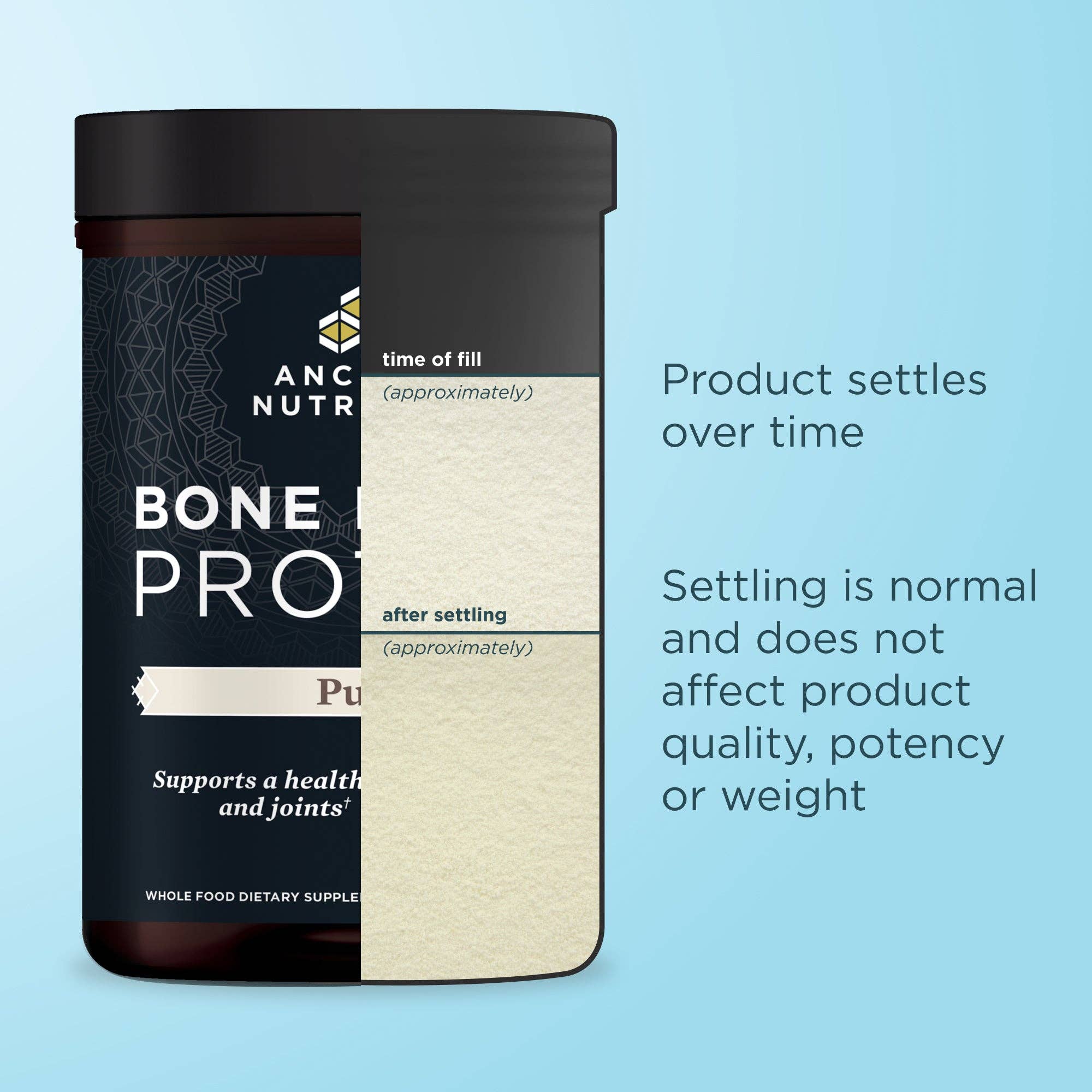 Bone Broth - Protein - Pure - 20 servings: Black
