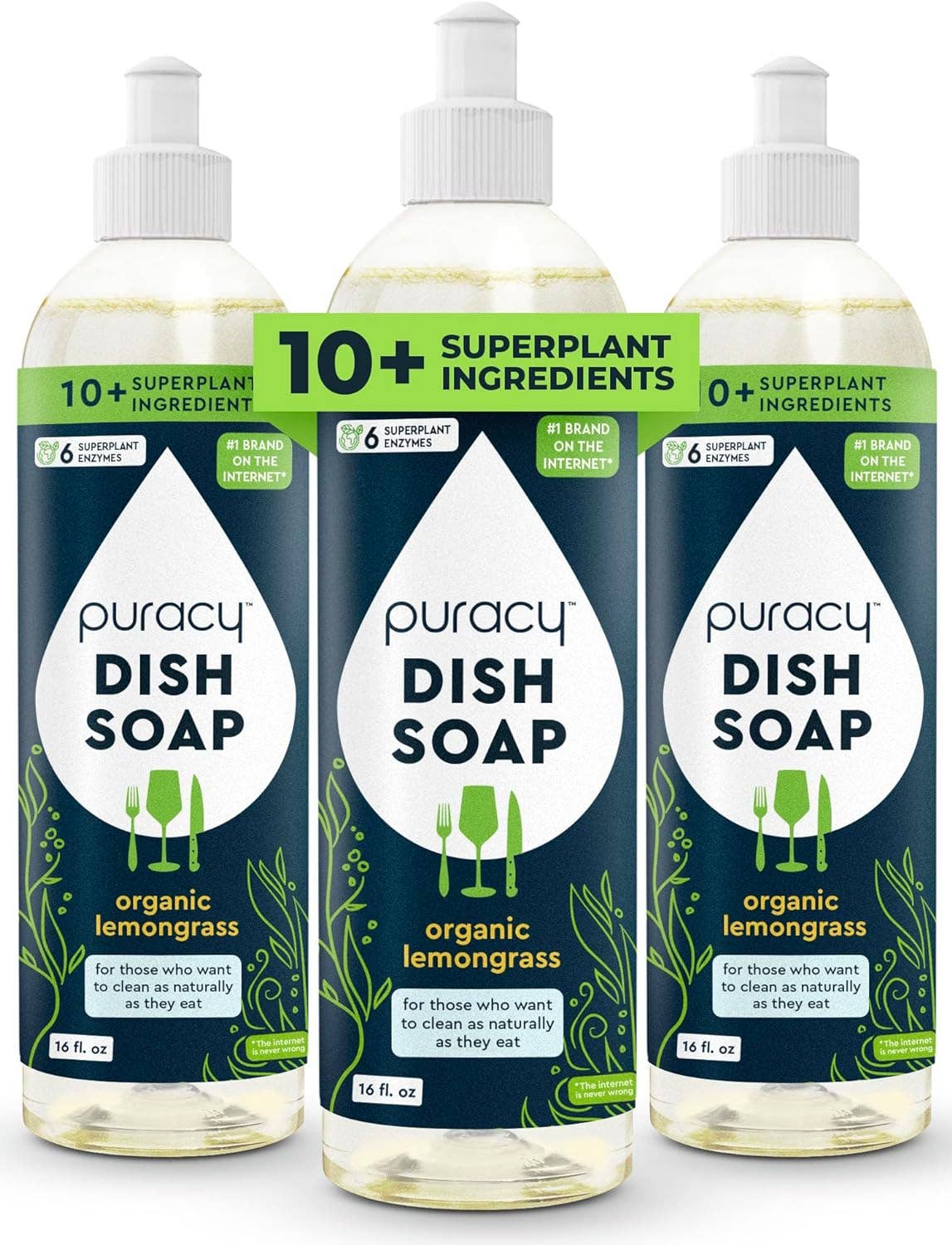 Dish Soap 16oz: Green Tea & Lime