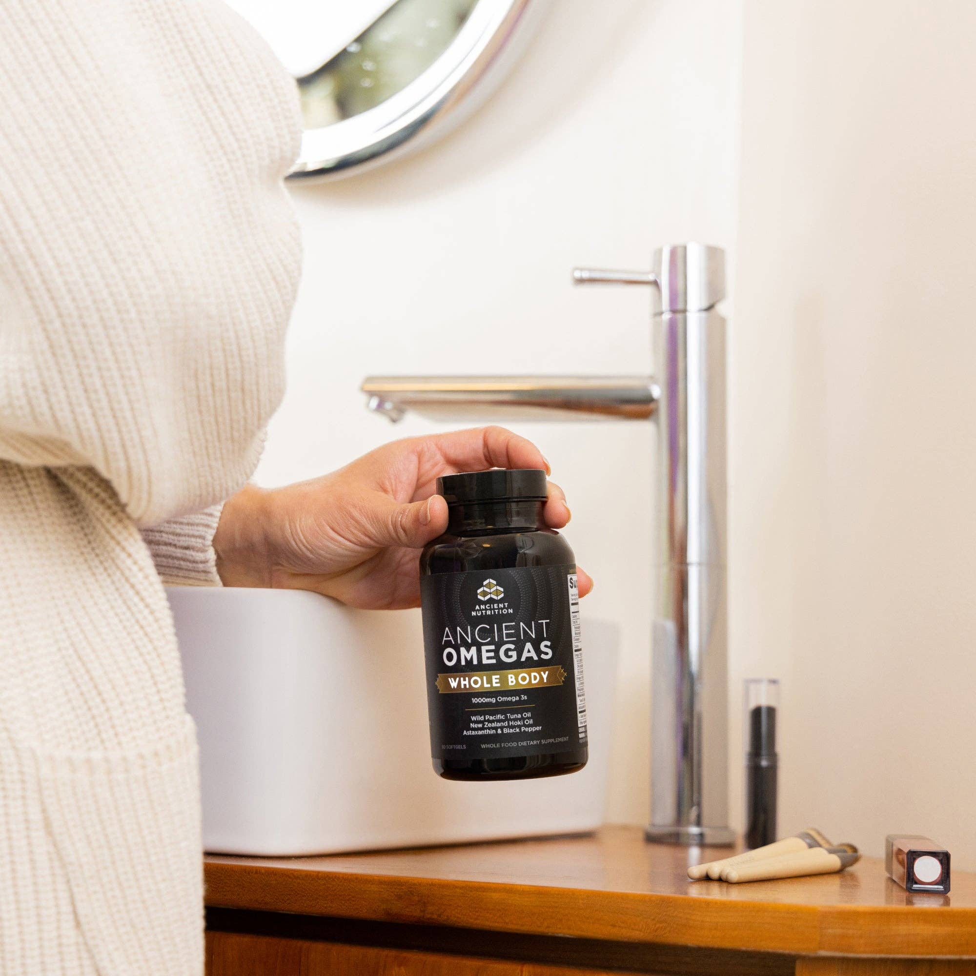 Omega-3s Whole Body | (90 Softgels): Black