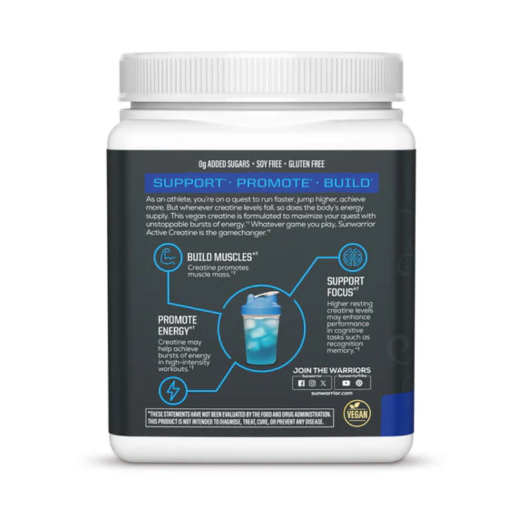 Blue Raspberry Active Creatine Drink Powder- Vegan, Soy-Free