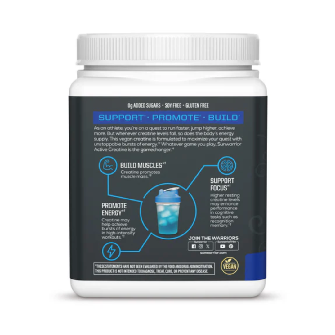 Blue Raspberry Active Creatine Drink Powder- Vegan, Soy-Free