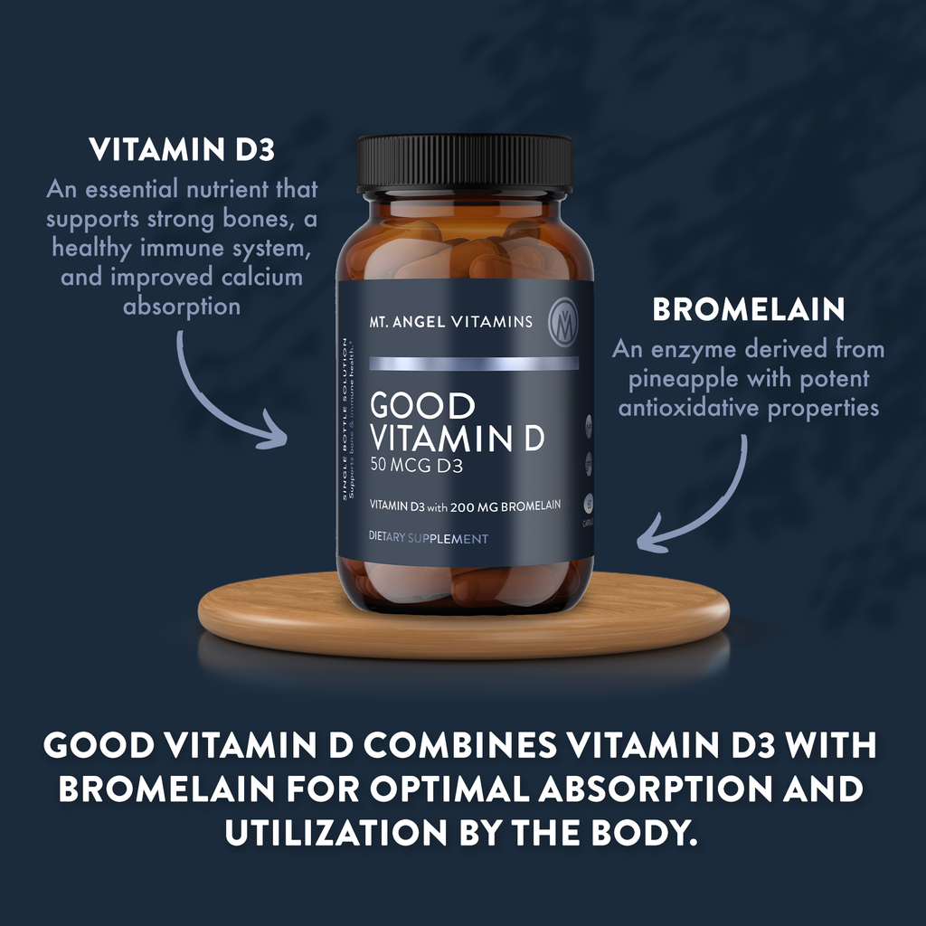 Mt. Angel Vitamins' Good Vitamin D - 60 Capsules: 60